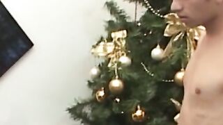 Latin Lovers Christmas present Unwrap the Passion with Young Latino Cocksucker!