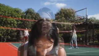 UNLEASH THE BEAST Busty Anais Amore SMASHES Volleyball Court with HER ATOMIC PUSSY