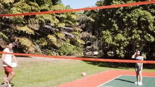 UNLEASH THE BEAST Busty Anais Amore SMASHES Volleyball Court with HER ATOMIC PUSSY