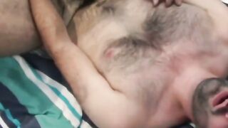 Tais furry thick ass slowly opens as Colton slides in smoothly