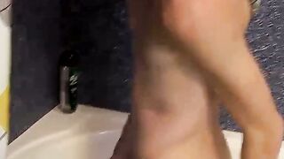 UNLEASH THE BEAST Naked Daniel gets his ass devoured and erupts in a DELICIOUS Shower Squirt!