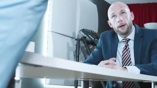 BOSS SELLS OUT CEO Guillaume Wayne F Screws Entire Law Firm  Ricky Hard Bottoms Out Hardcore!