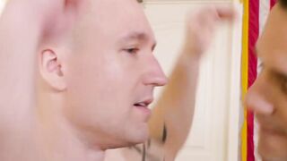 RUGGED RECRUIT Andrew Miller GETS ROUGHLY POUNCED BY Private BAXXX Barracks BRAWL Goes WILD!