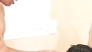 Double Trouble Young Stud Sucked Dry by Two Massive Homos