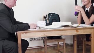 MILF Professor Nails Teen Student Cindy Shine with Monster Dick