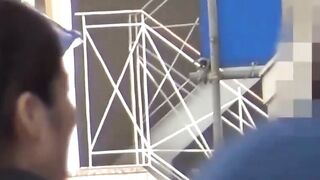 JAPANESE BRUNETTE PEES HER PANTS IN PUBLIC  JAWDROPPING PORN COMPILATION