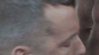 Hunky black dude Pheonix Fellington anal fucks Colton Grey