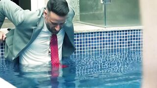 Gigolo Gustavo Cruz raw destroys submissive businessman Scott Carter