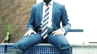 Gigolo Gustavo Cruz raw destroys submissive businessman Scott Carter