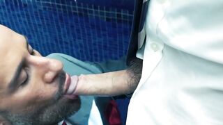 Gigolo Gustavo Cruz raw destroys submissive businessman Scott Carter