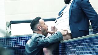 Gigolo Gustavo Cruz raw destroys submissive businessman Scott Carter