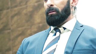 Gigolo Gustavo Cruz raw destroys submissive businessman Scott Carter