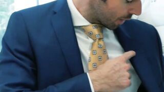 SUITED STRAIGHTGUYS SEDUCED INTO REVERSE COWBOY FRENZY