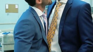 SUITED STRAIGHTGUYS SEDUCED INTO REVERSE COWBOY FRENZY