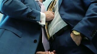 SUITED STRAIGHTGUYS SEDUCED INTO REVERSE COWBOY FRENZY
