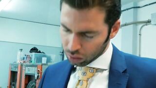 SUITED STRAIGHTGUYS SEDUCED INTO REVERSE COWBOY FRENZY