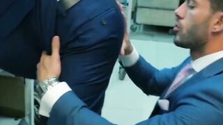 SUITED STRAIGHTGUYS SEDUCED INTO REVERSE COWBOY FRENZY