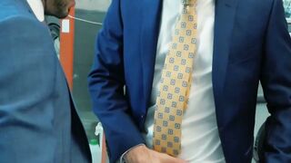SUITED STRAIGHTGUYS SEDUCED INTO REVERSE COWBOY FRENZY