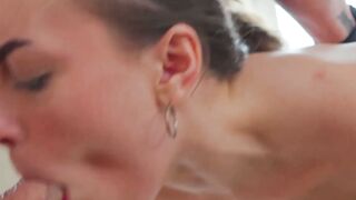 Horny teen Selina Bentz craves BJ session over book session