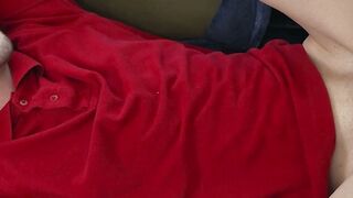 Stepbros sperma bomb blows trans Asher Richards away in unconditional creampie submission
