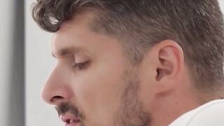 OilSlicked Seduction Innocent Blonde Devoured by Hung Beast
