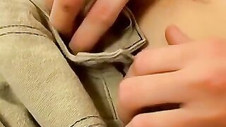 UNBELIEVABLE SIZE! Young Gay Stud JERKS OFF to the Biggest Load of His Life!