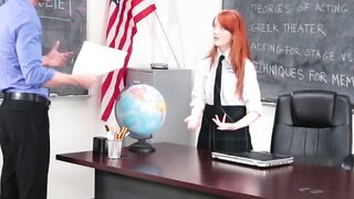 Teachers Pet Blonde Bombshell Krystal Fucked Senseless by Her Academic Mentor!