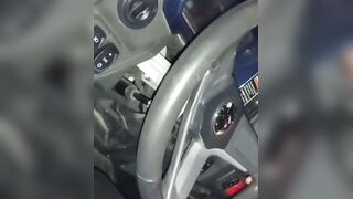 Steering Wheel Sensations Moisei Roberts Midnight Masturbation Mission!