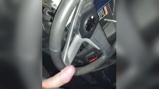 Steering Wheel Sensations Moisei Roberts Midnight Masturbation Mission!