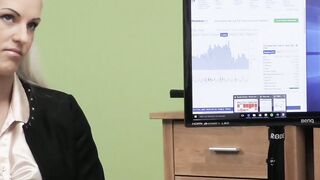 Blonde Bombshell Gets Screwed Over by Her Lender  But She Scores Big Time!