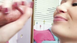 UNBELIEVABLE! Angelina Diamantis JawDropping Throat Fucking Session  She Meals His Monster Hard Dick!