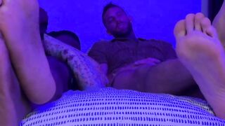 UNBELIEVABLE! 2 Raw Men, 1 Insatiable Foot Slave  Dan Edwards Wildest Fantasies Come True!