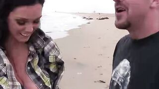 HUGE Tits Bombshell Spotted at the Beach  You Wont Believe What Happens Next!