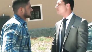 Dominant Dato Foland anal breeds submissive hunk Rex Cameron