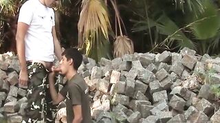 Raw Carnage Soldiers Savage Fuckfest on Commanders Unbridled Cock