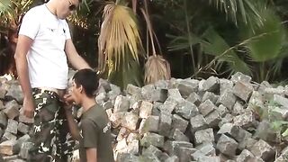 Raw Carnage Soldiers Savage Fuckfest on Commanders Unbridled Cock