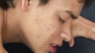 UNLEASH THE BRAWL Hung Latino Twink Slams Friend with Perpetual Lust!