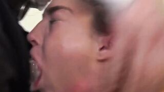 Insatiable Blonde Bombshell Rhiannon Ryder Takes on TWO Giant Cockeys in a JawDropping Threesome Frenzy!