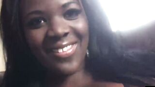 Triple Threat Temptation Luscious Ebony Siren Devours White Stallion on Plush Sofa