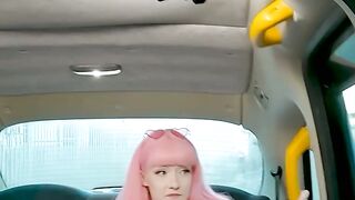 Evie Rees Steals the Show PinkHaired Siren Gets Filled to the Brim with Cum in Sizzling Backseat Adventure!