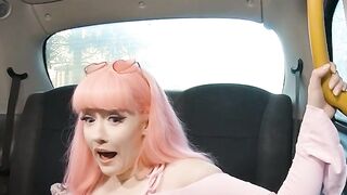 Evie Rees Steals the Show PinkHaired Siren Gets Filled to the Brim with Cum in Sizzling Backseat Adventure!
