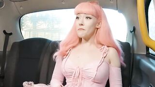 Evie Rees Steals the Show PinkHaired Siren Gets Filled to the Brim with Cum in Sizzling Backseat Adventure!