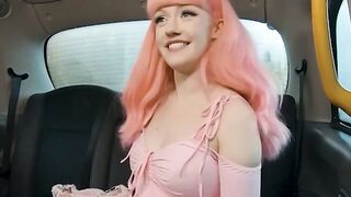 Evie Rees Steals the Show PinkHaired Siren Gets Filled to the Brim with Cum in Sizzling Backseat Adventure!