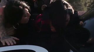 THIEF ALERT! 2 BAD Girls, 1 VERY BAD Cop Exclusive Nasty Outdoor ThreeSome