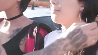 THIEF ALERT! 2 BAD Girls, 1 VERY BAD Cop Exclusive Nasty Outdoor ThreeSome