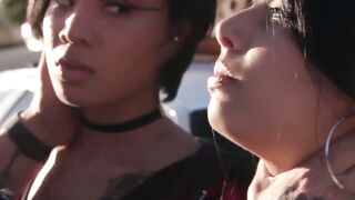 THIEF ALERT! 2 BAD Girls, 1 VERY BAD Cop Exclusive Nasty Outdoor ThreeSome