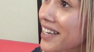  CHEATING FAKE PRODUCER LEFT HER MILLIONAIRE ASHAME, BLONDE SWEETHEART SUCKS HIM RAW AND MAKES HIM CRY LIKE A BABY WITH UNbelievable FACE FELT.cumGGG