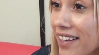  CHEATING FAKE PRODUCER LEFT HER MILLIONAIRE ASHAME, BLONDE SWEETHEART SUCKS HIM RAW AND MAKES HIM CRY LIKE A BABY WITH UNbelievable FACE FELT.cumGGG