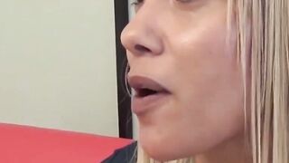  CHEATING FAKE PRODUCER LEFT HER MILLIONAIRE ASHAME, BLONDE SWEETHEART SUCKS HIM RAW AND MAKES HIM CRY LIKE A BABY WITH UNbelievable FACE FELT.cumGGG