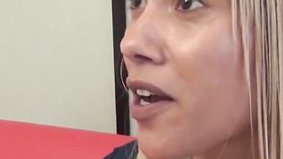  CHEATING FAKE PRODUCER LEFT HER MILLIONAIRE ASHAME, BLONDE SWEETHEART SUCKS HIM RAW AND MAKES HIM CRY LIKE A BABY WITH UNbelievable FACE FELT.cumGGG